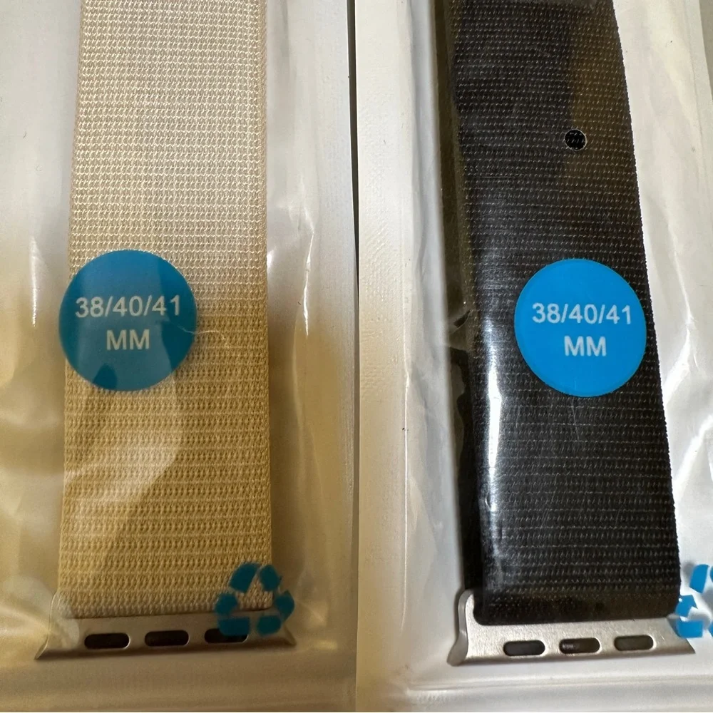 Black and Cream Watch Bands